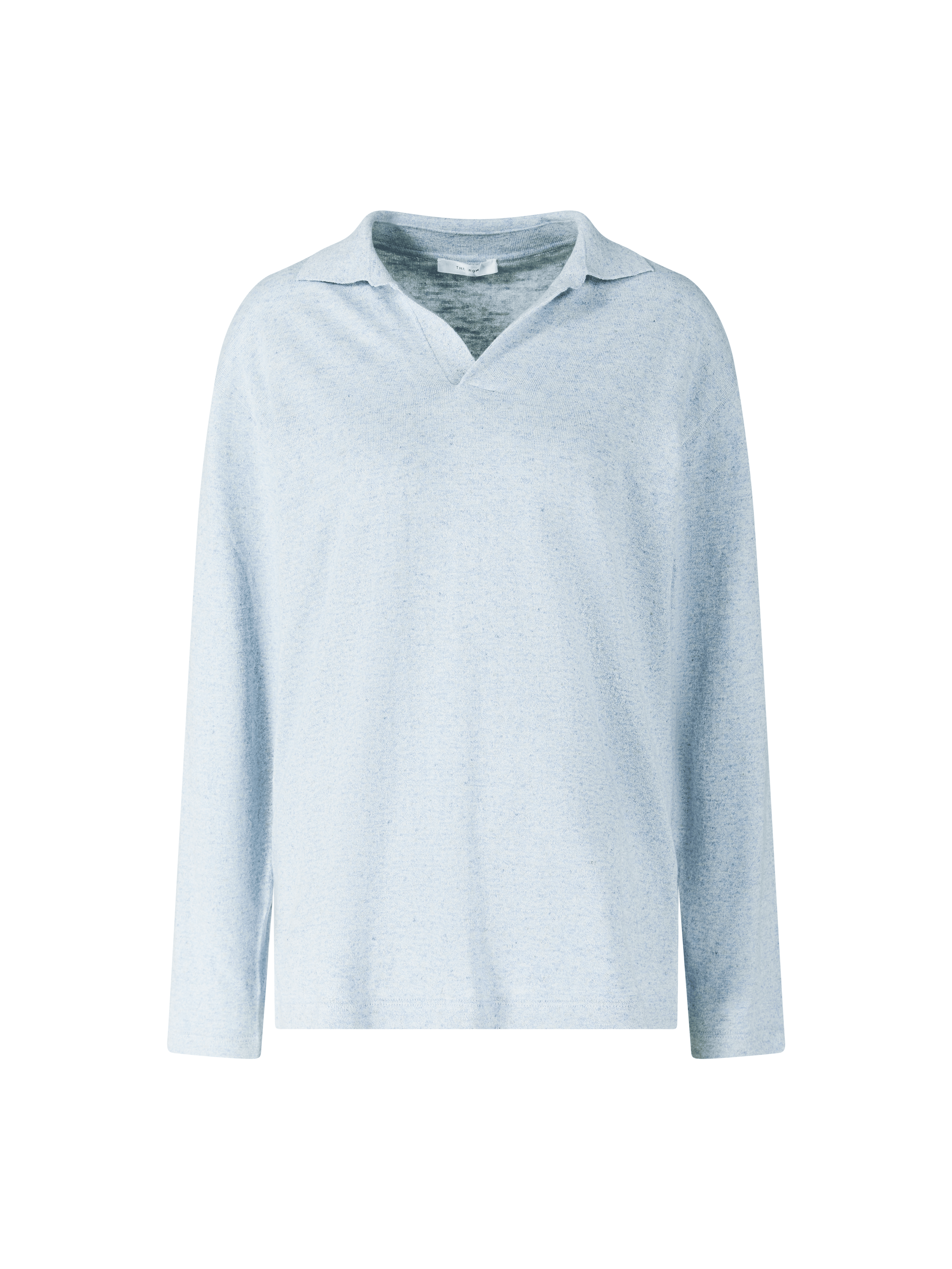 Langärmeliges Poloshirt 'Niosa' Hellblau