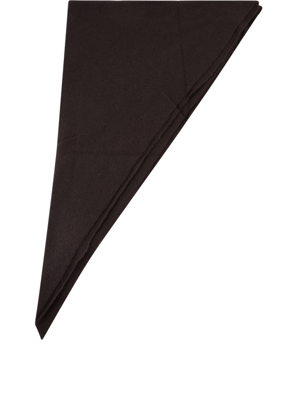 Dreiecksschal 'Savoie' aus Cashmere Dunkelbraun
