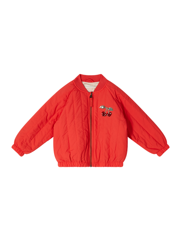 Bomberjacke 'Juno Sequin' mit Pailletten Rot