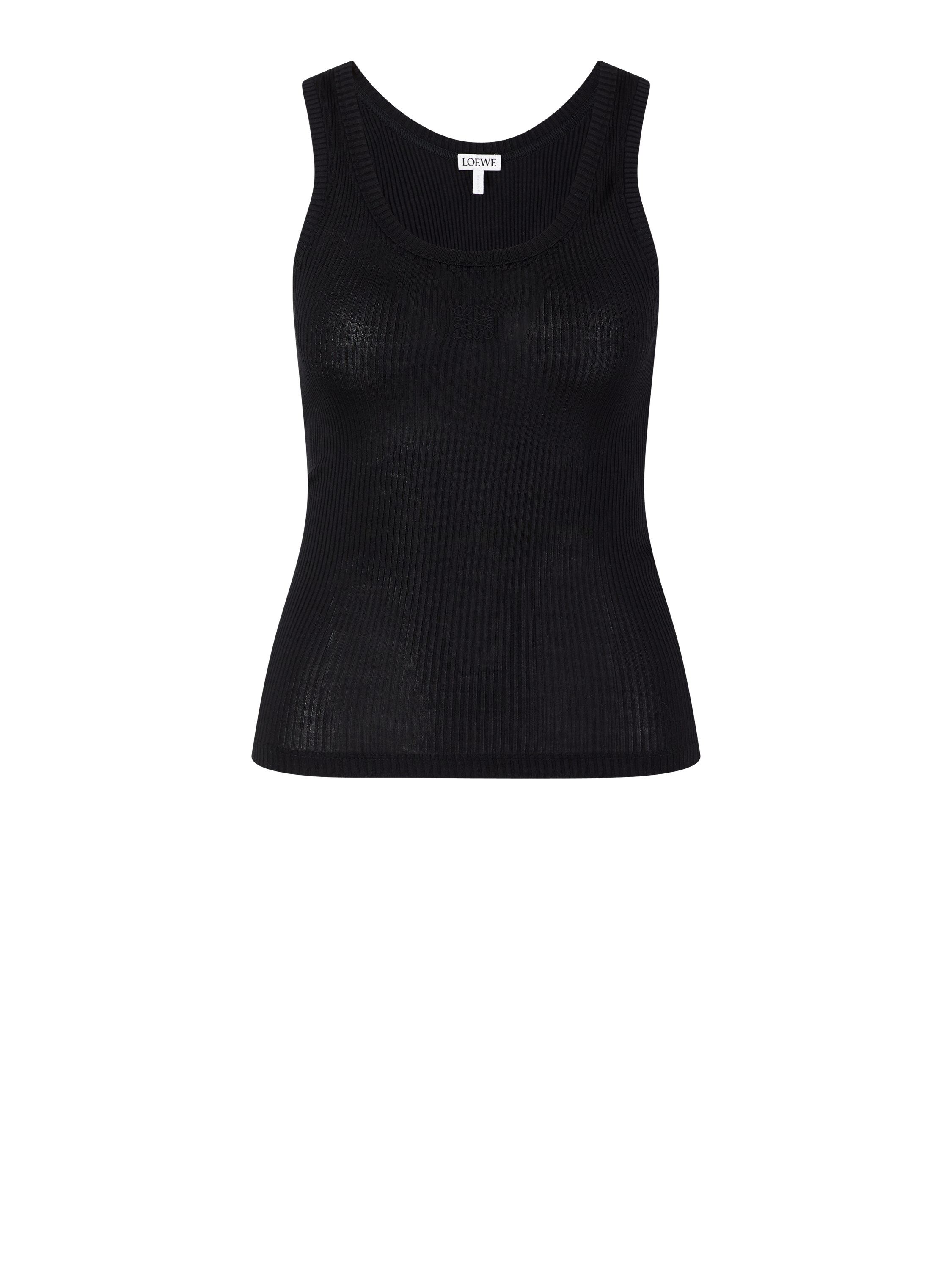 Seidentop mit Anagram Schwarz