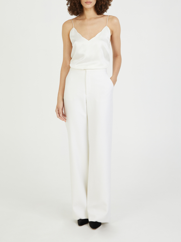 Seidenhose 'Chloé x Atelier Jolie' Eden White