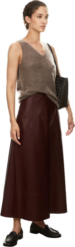 'Tala' Taupe Cashmere Top