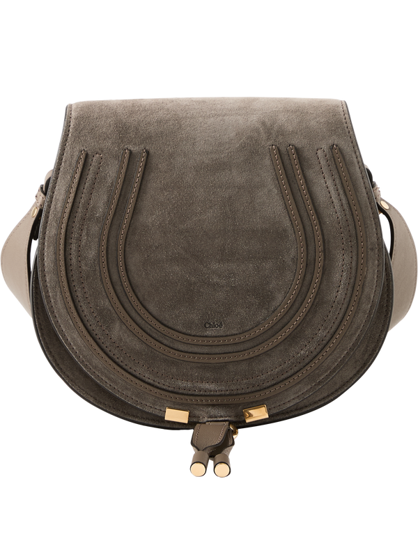 Umhängetasche 'Marcie Saddle' Nickel Grey