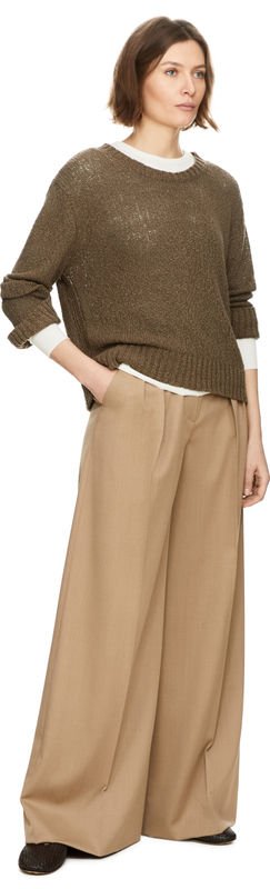 Jumper with round neckline
