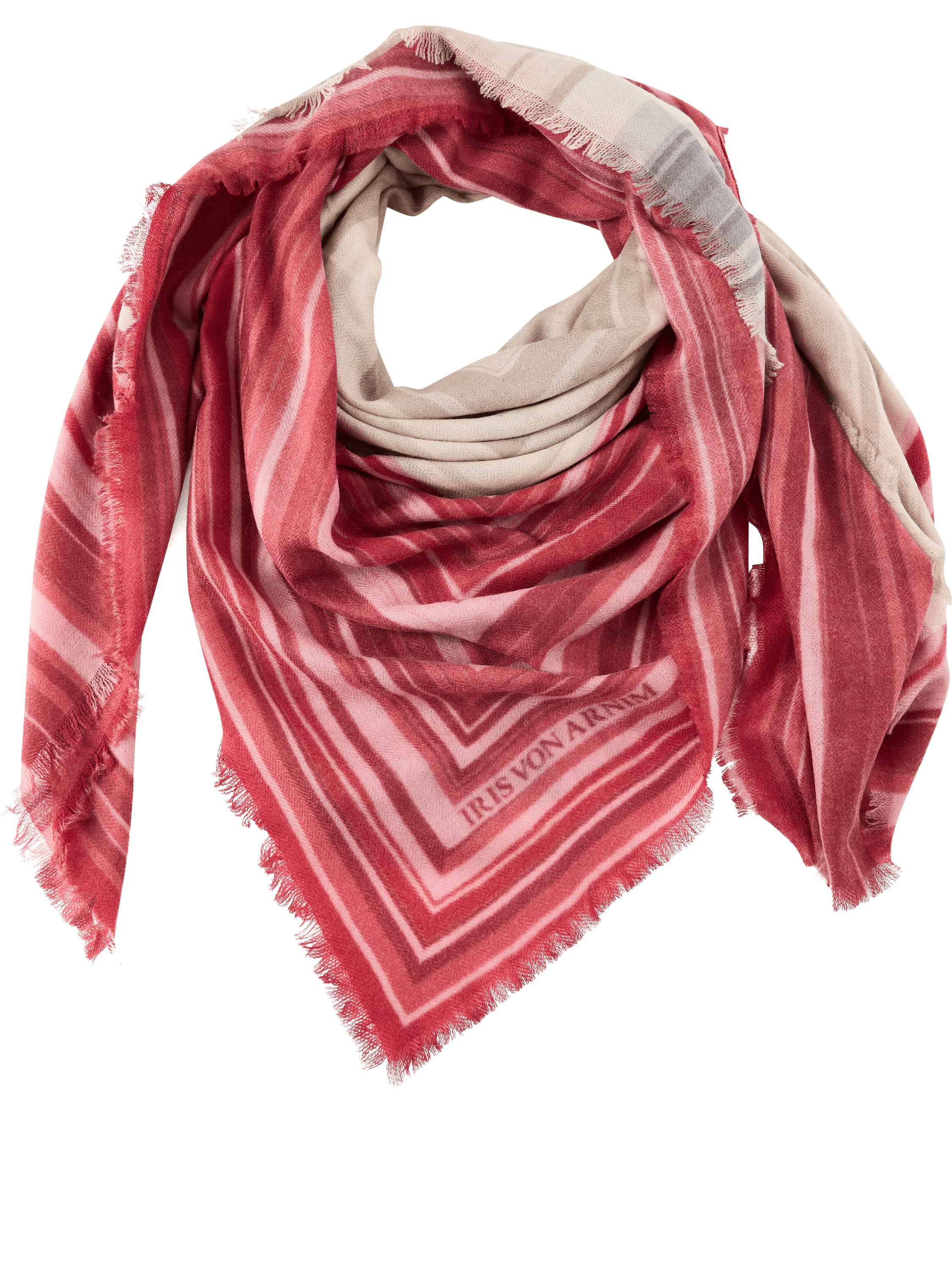 Iris von Arnim Cashmere 'Iris' Ferrari Multi, Front view – UNGER.DE