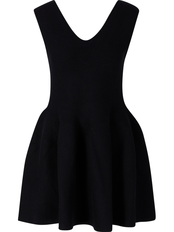 Doubleface Cashmere-Kleid 'Wrenley' Black
