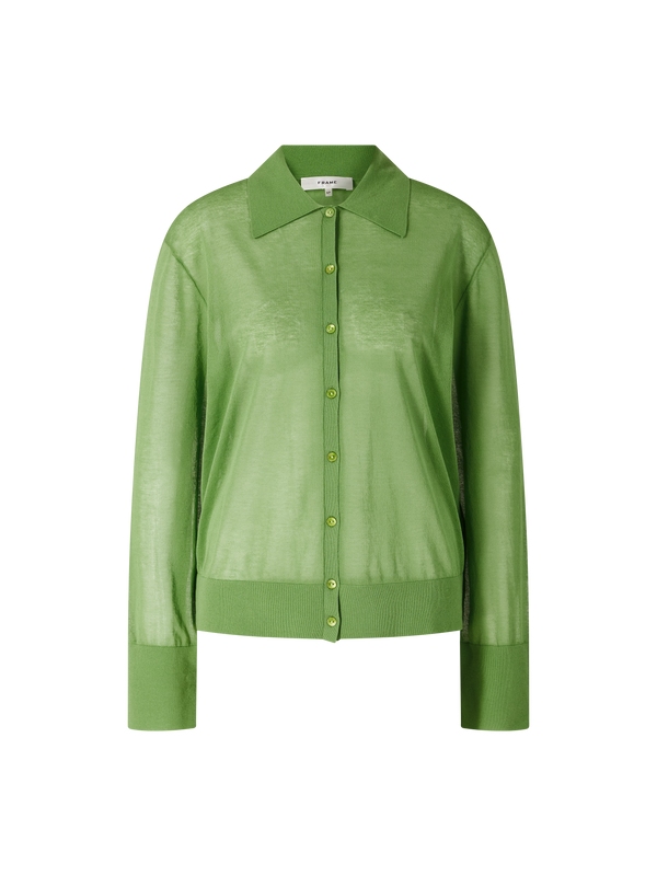 Green cardigan