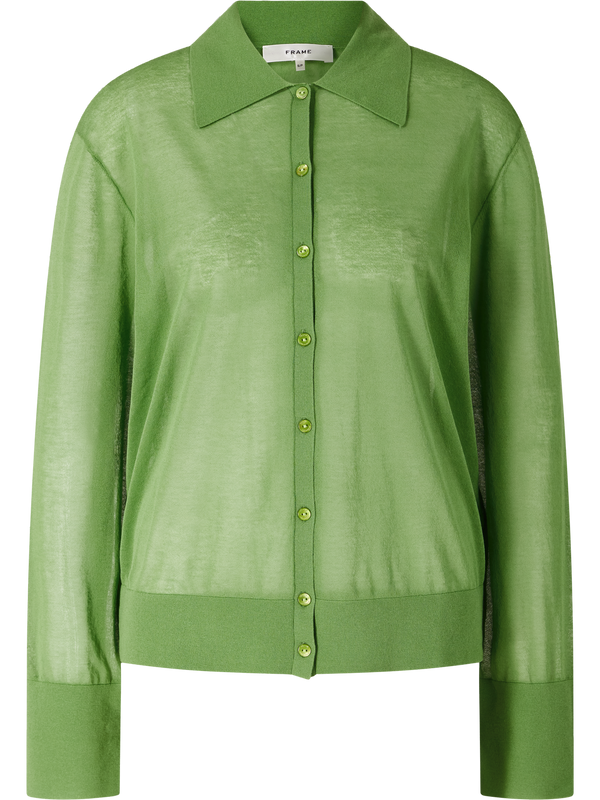 Green cardigan