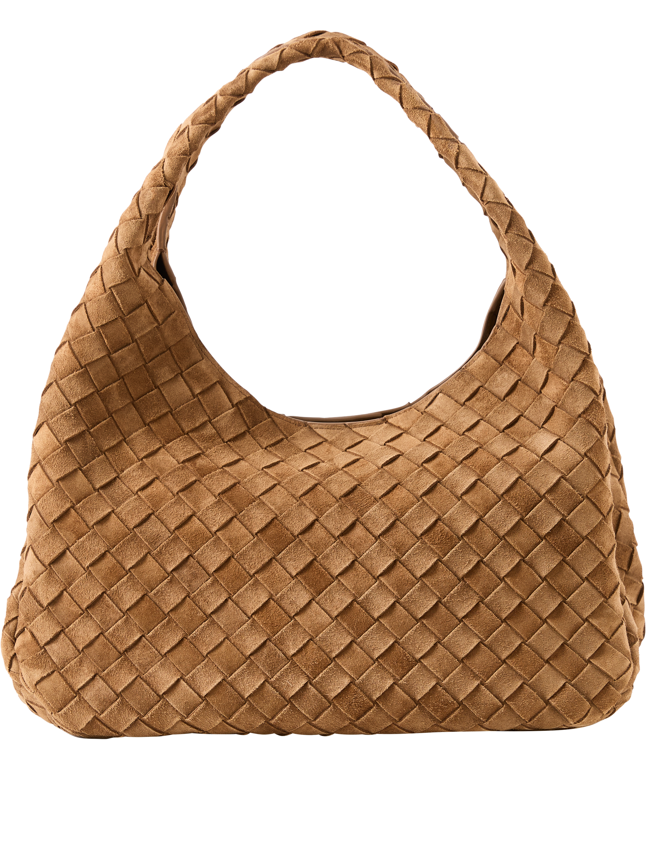 Bottega Veneta 'Campana Medium' shoulder bag in Dark Caramel, Product view – UNGER.DE