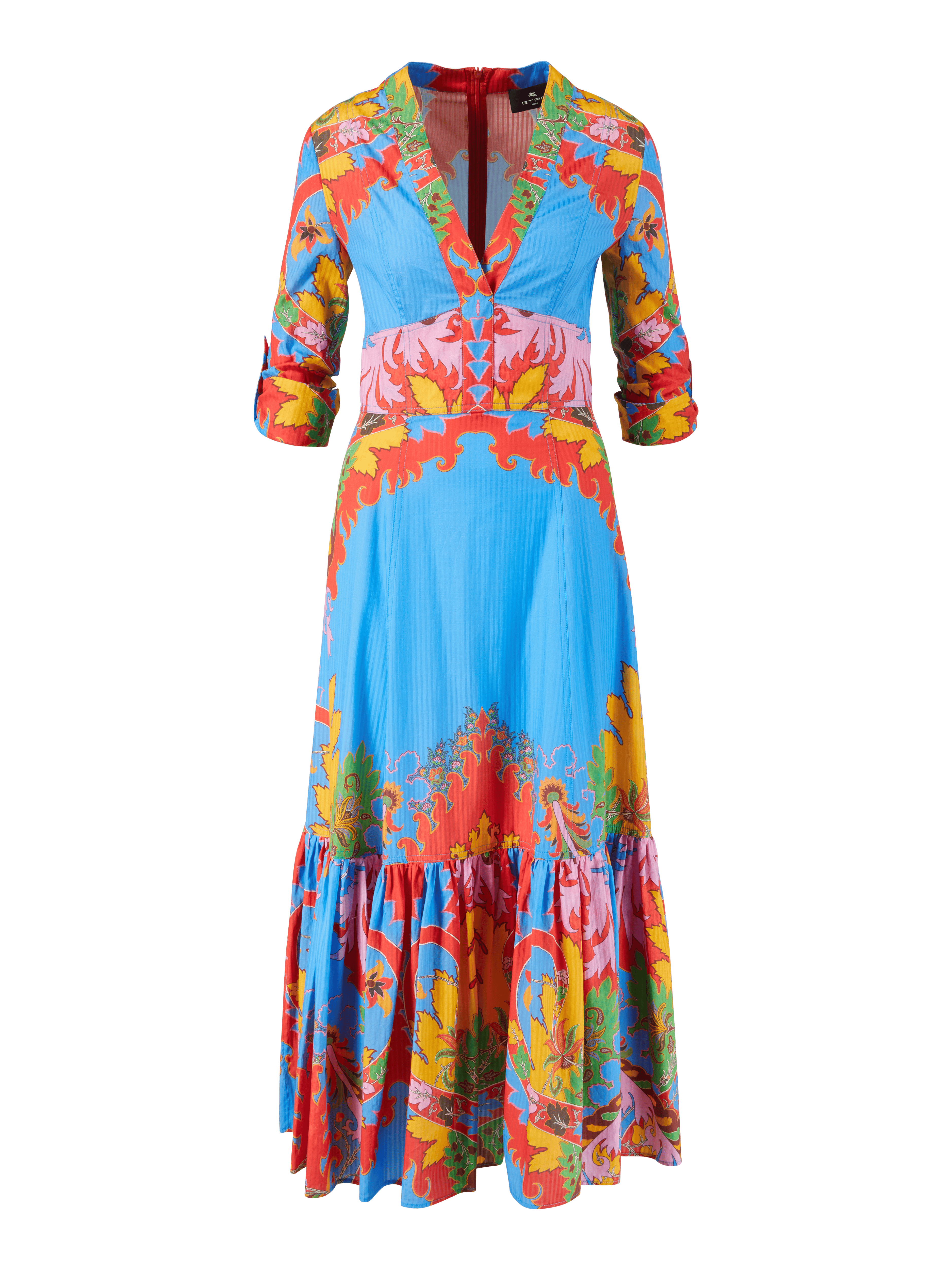 Seidenkleid mit Paisleymuster Multi