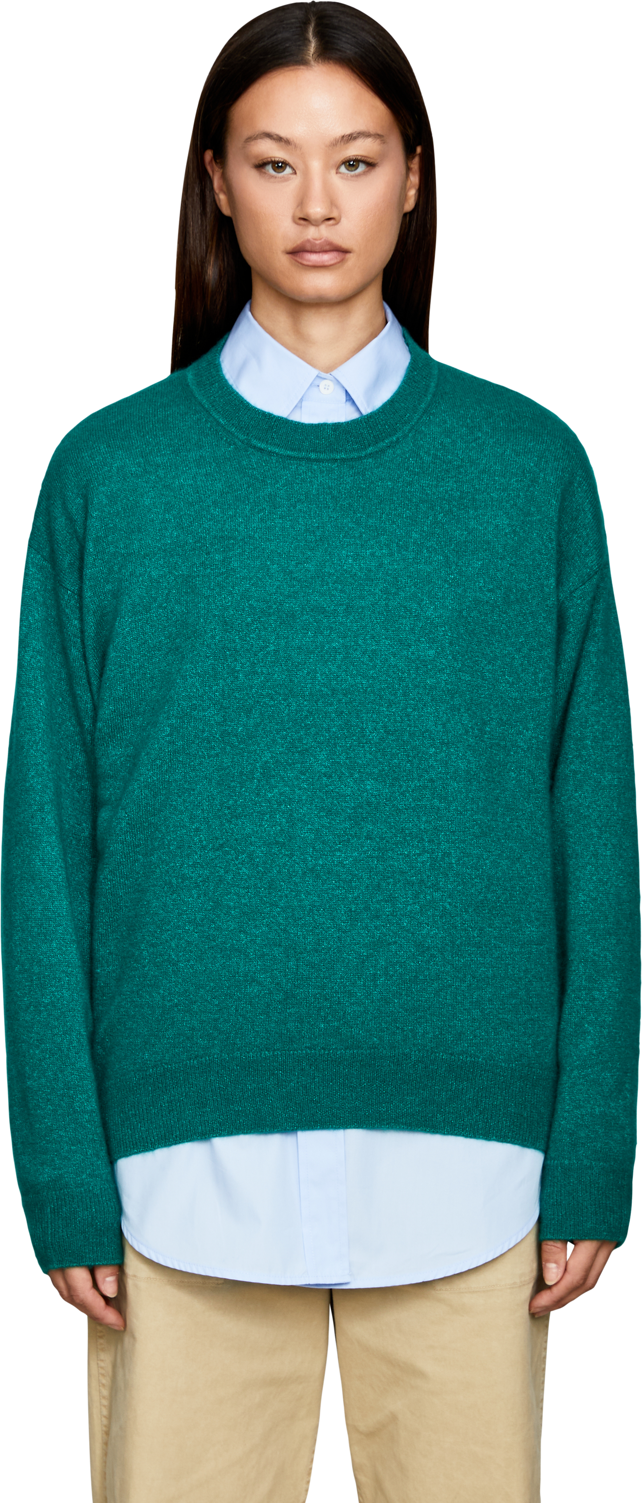 Iris von Arnim Cashmere-Seidenpullover 'KALENA 50' Mela, Frontansicht – UNGER.DE