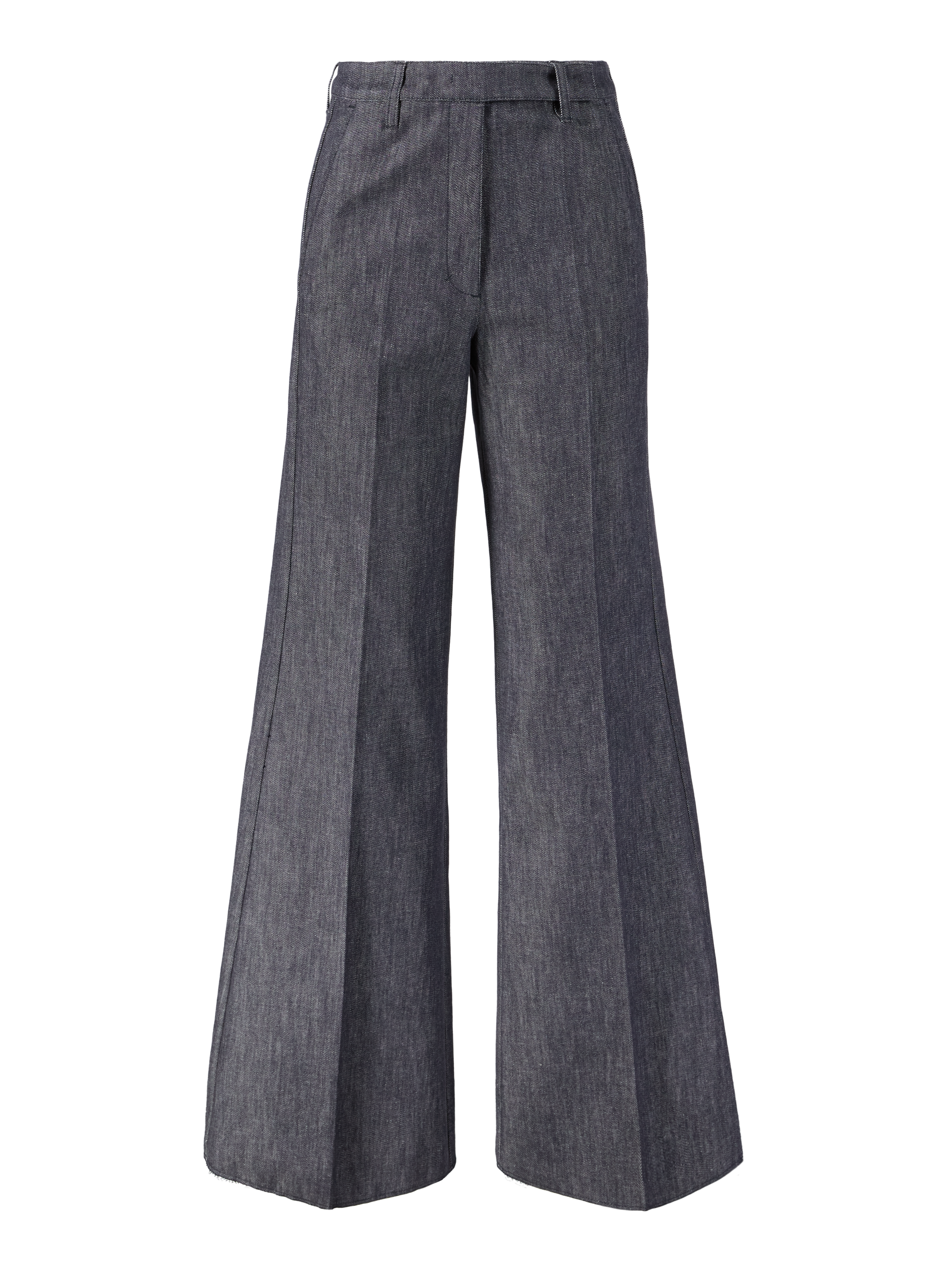 Flared trousers 'Pure Love' in dark blue denim