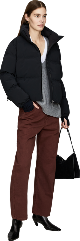 Stepp-Daunenjacke 'Short' Schwarz