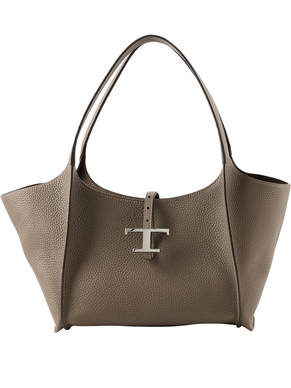 Shopper 'T Timeless Small' aus Kalbsleder Braun