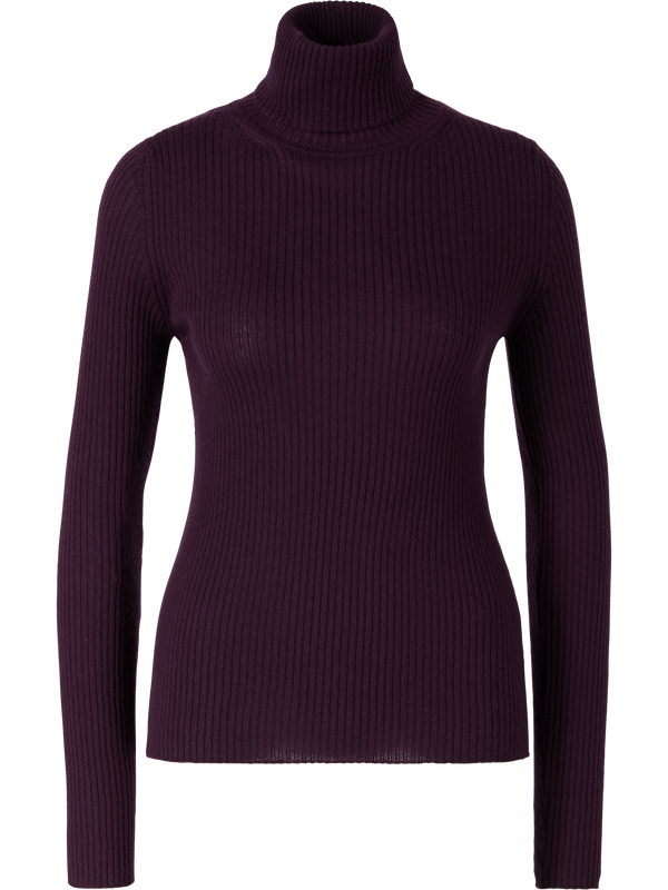 Superfeiner Cashmere-Pullover 'Lawa' mit Rollkragen Barolo