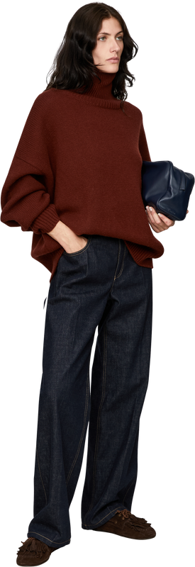 Terea oversized cashmere jumper with a roll neck