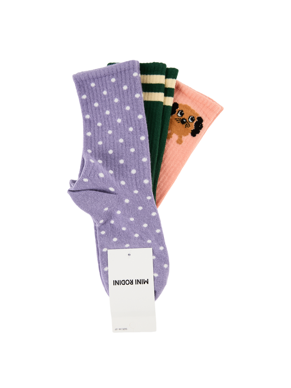 3er-Pack Socken 'Doggie' Multi