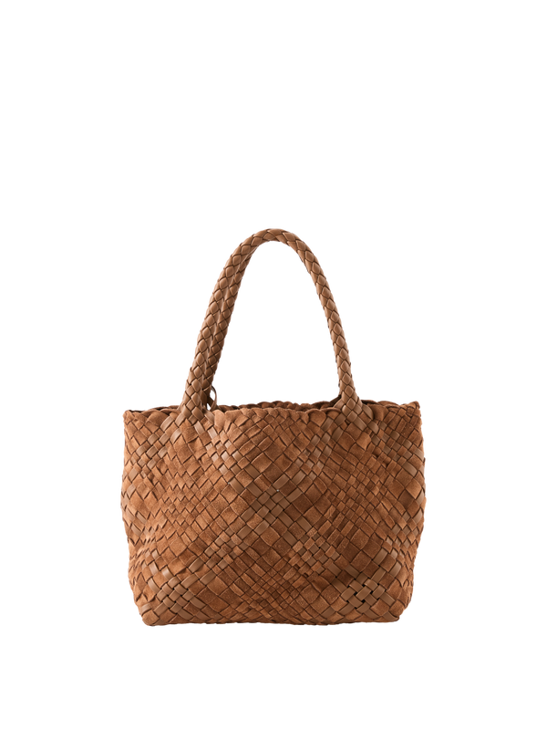 Handtasche 'Small Ruth' aus geflochtenem Leder Beige