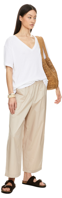 Stoffhose 'Bubble' Beige