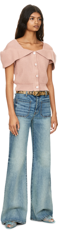 Cape-Strickjacke Rosé