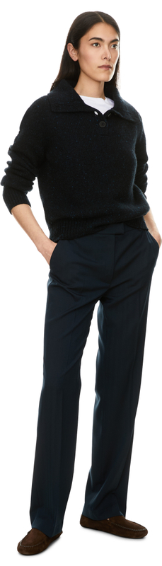 Troyer 'Tisara' aus Wolle und Cashmere Navy