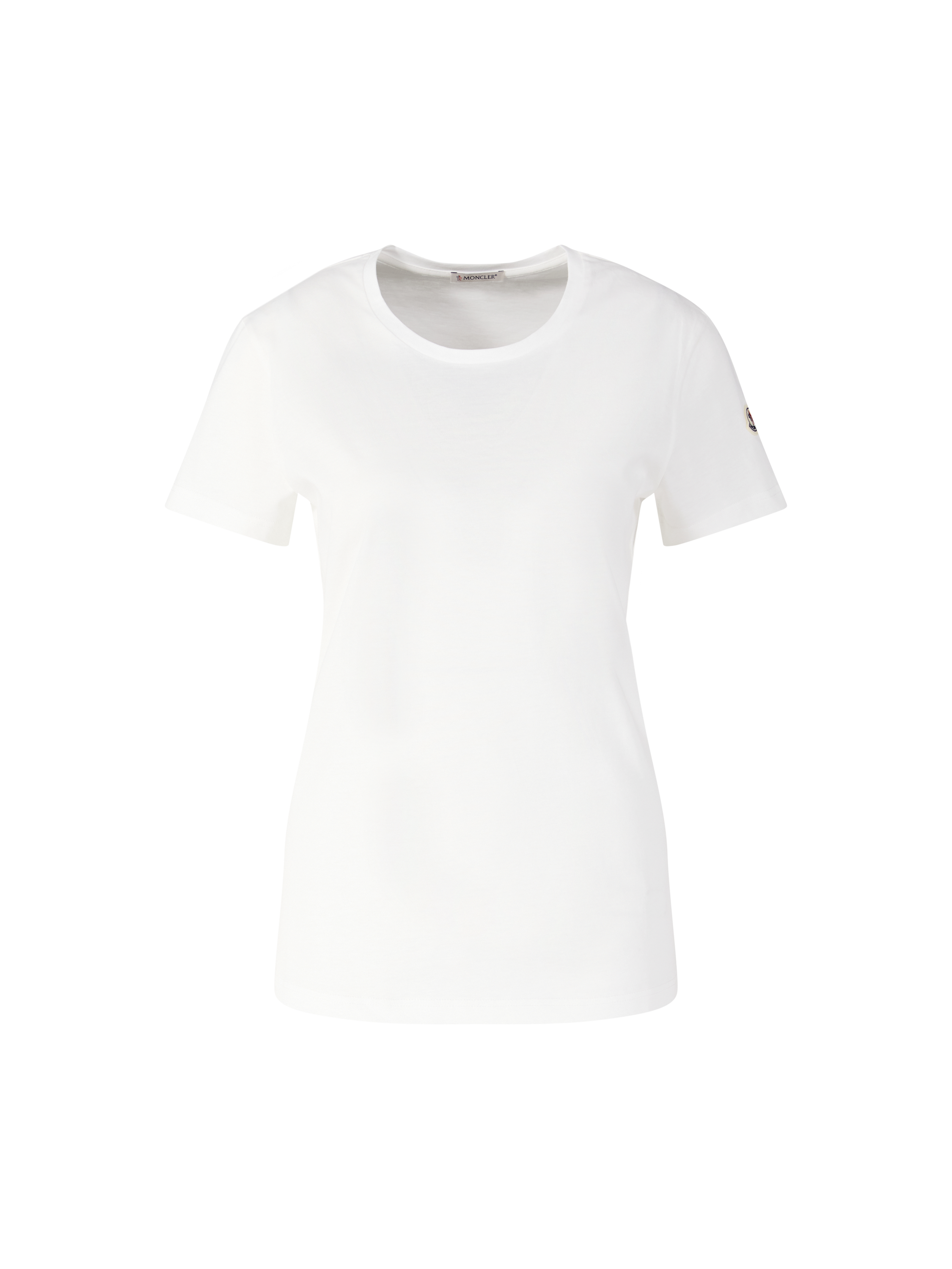 T-shirt with logo patch white