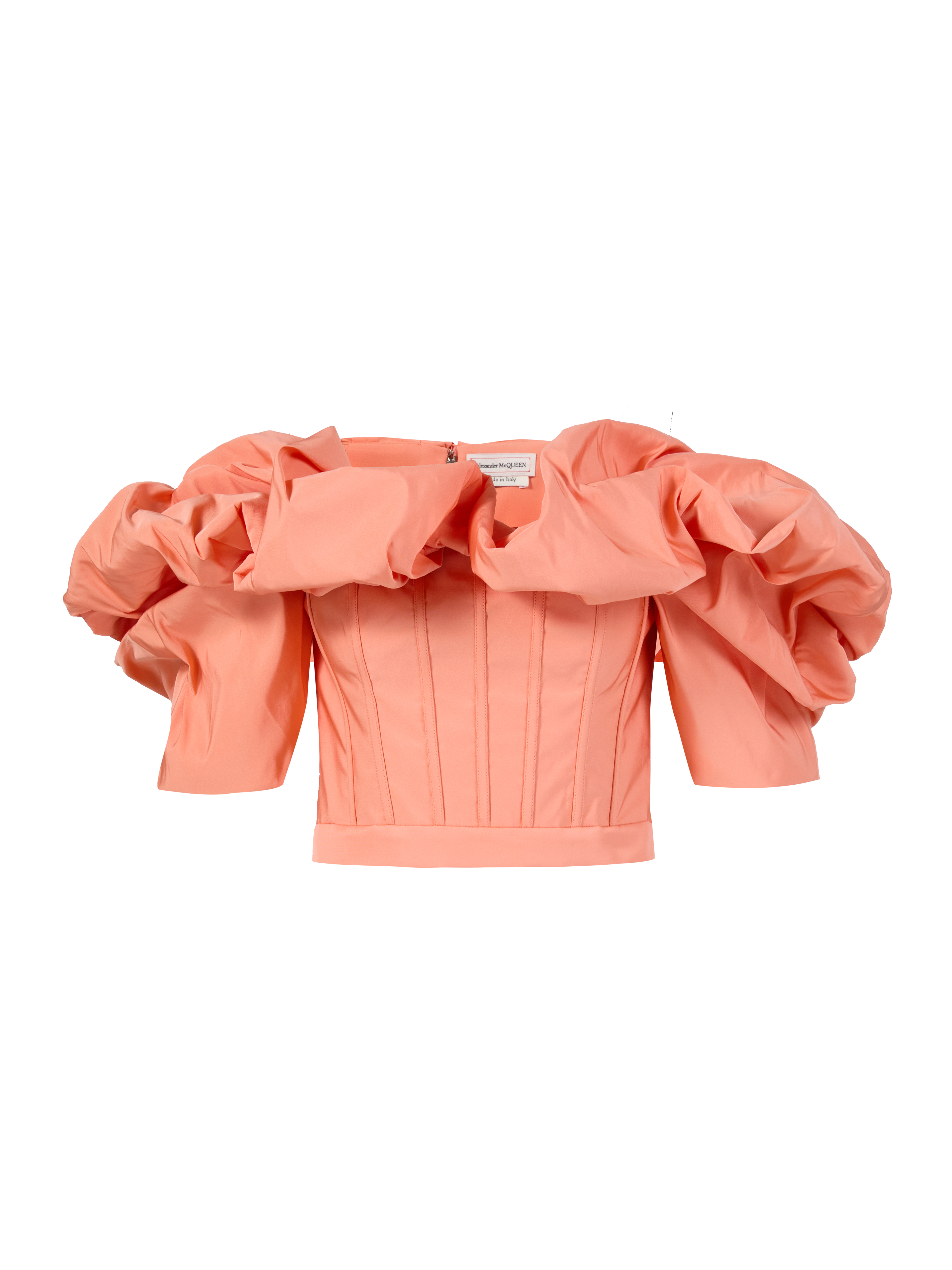 Off-Shoulder-Top Orange