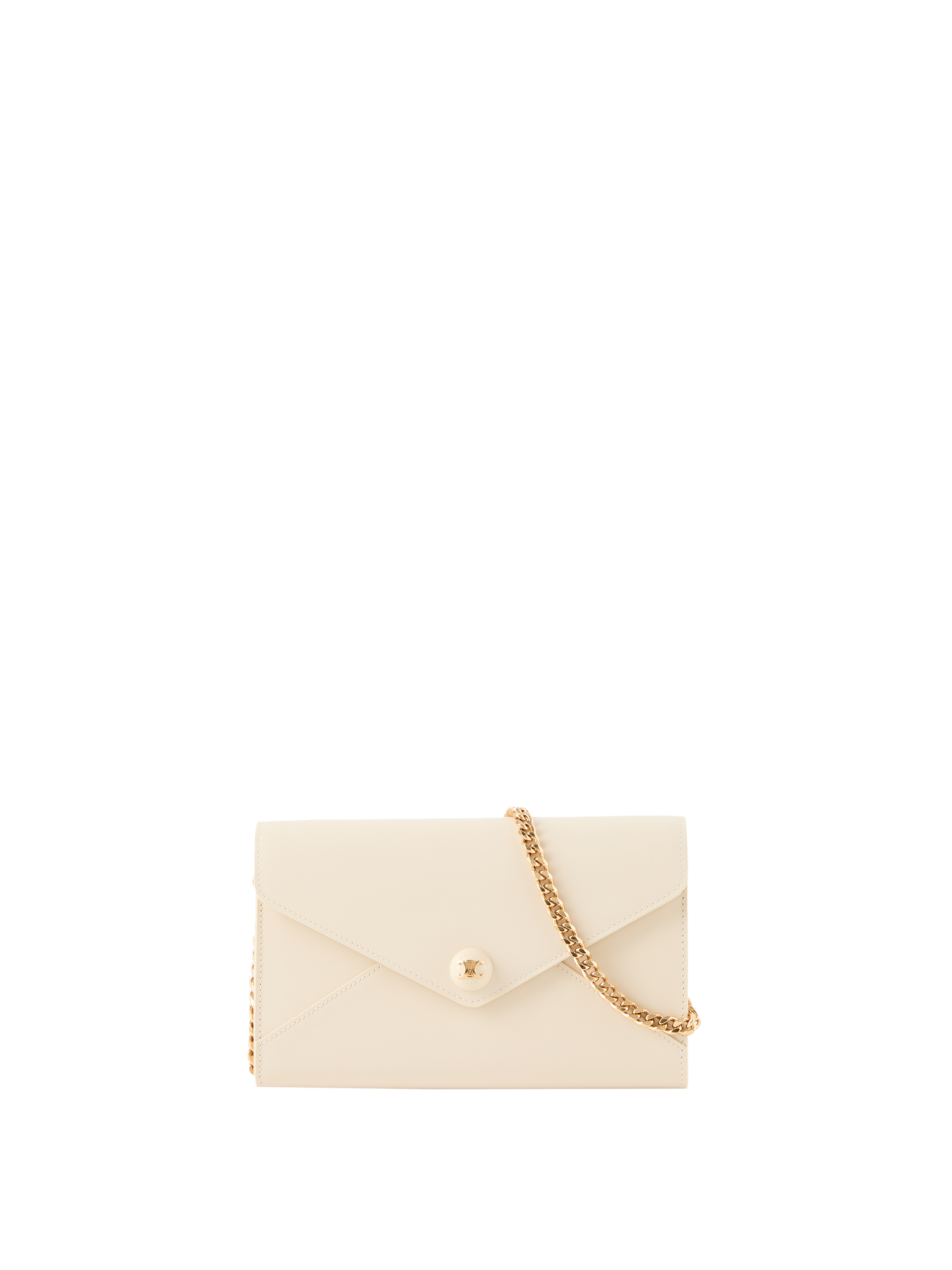 Brieftasche 'Envelope' mit Kette Créme