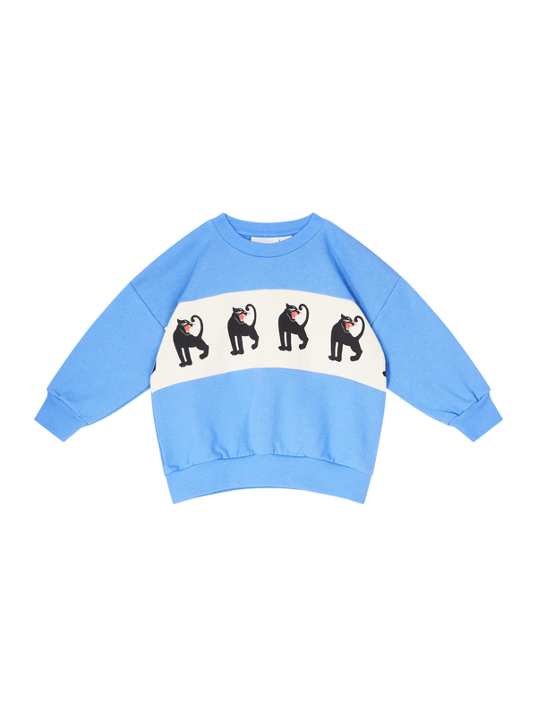 Sweatshirt 'Panther Planel' Blau