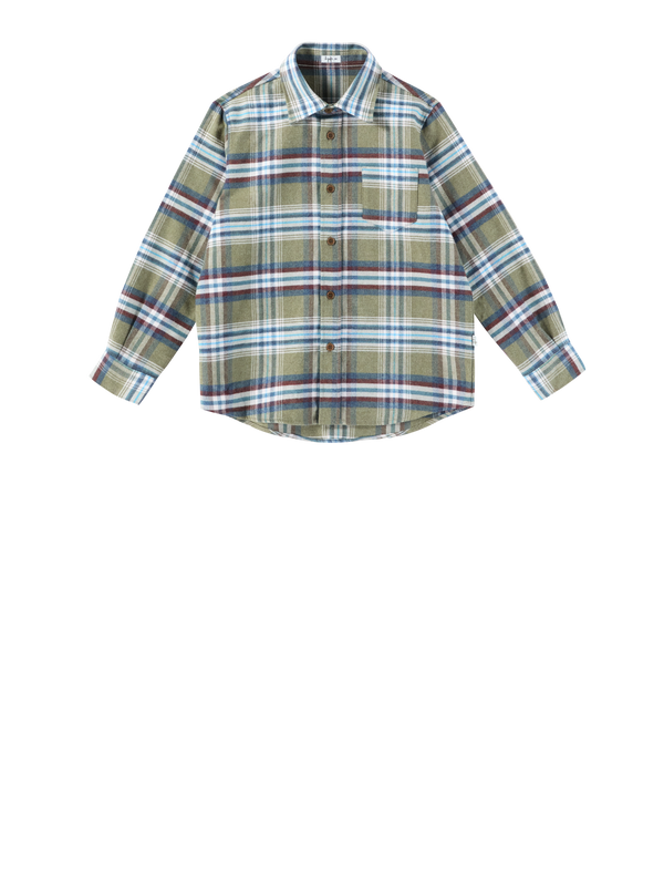 Kariertes Hemd Grün