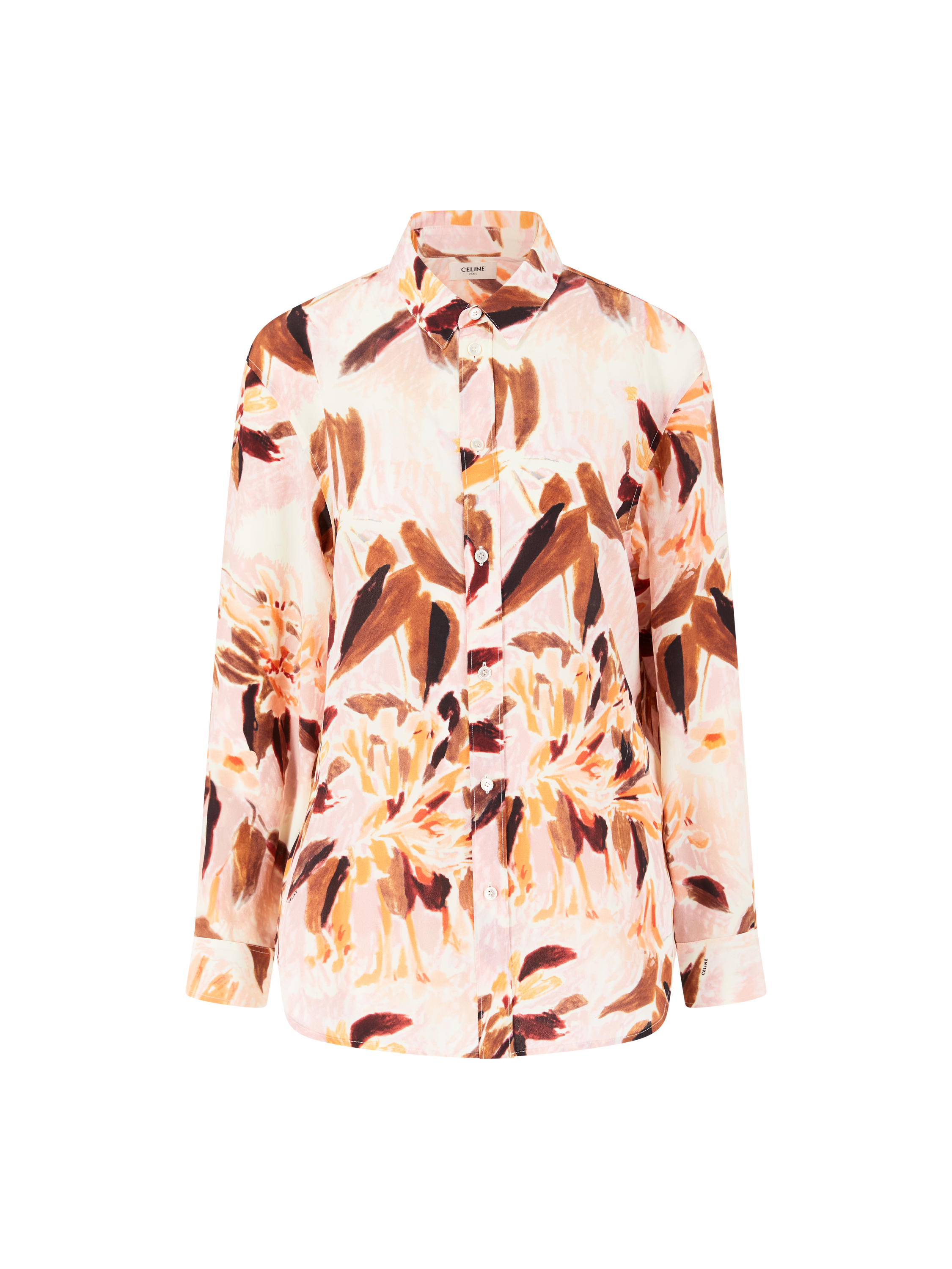 Florale Seidenbluse Multi
