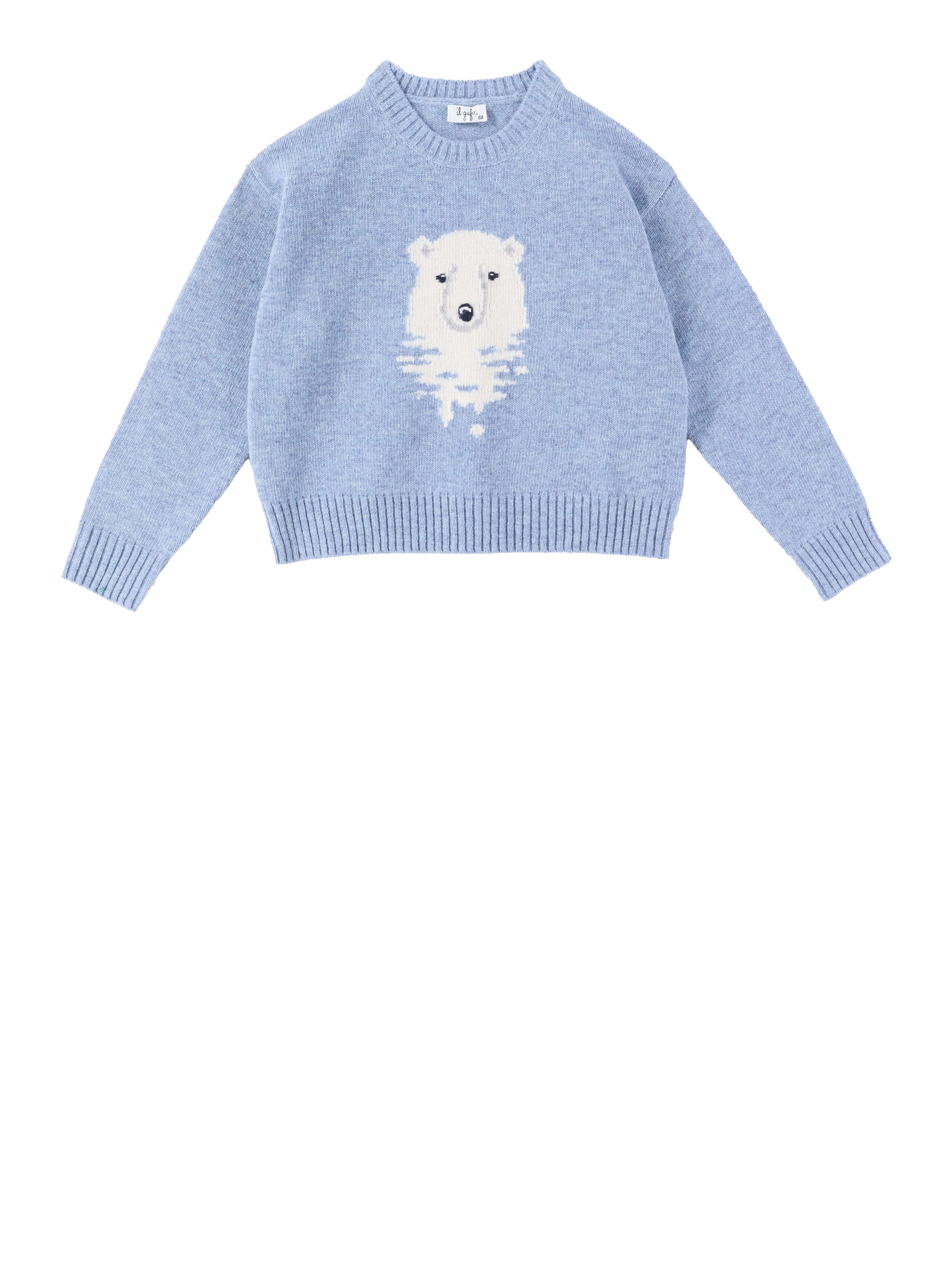 Pullover in Blau mit Animalprint