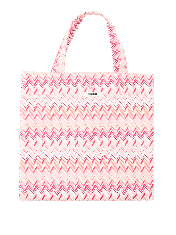 Handtasche mit Chevron-Print Multi