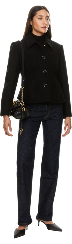 Black wool blazer