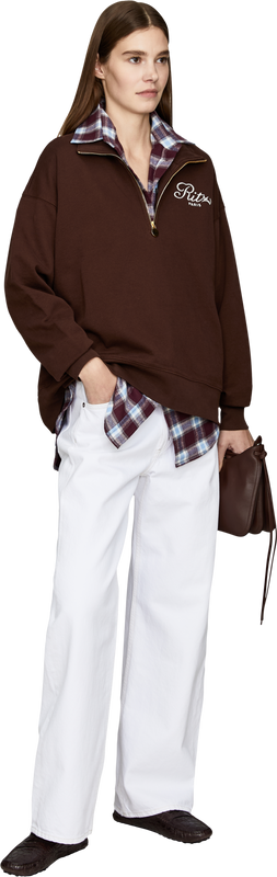 'Frame x Ritz Paris' brown sweatshirt