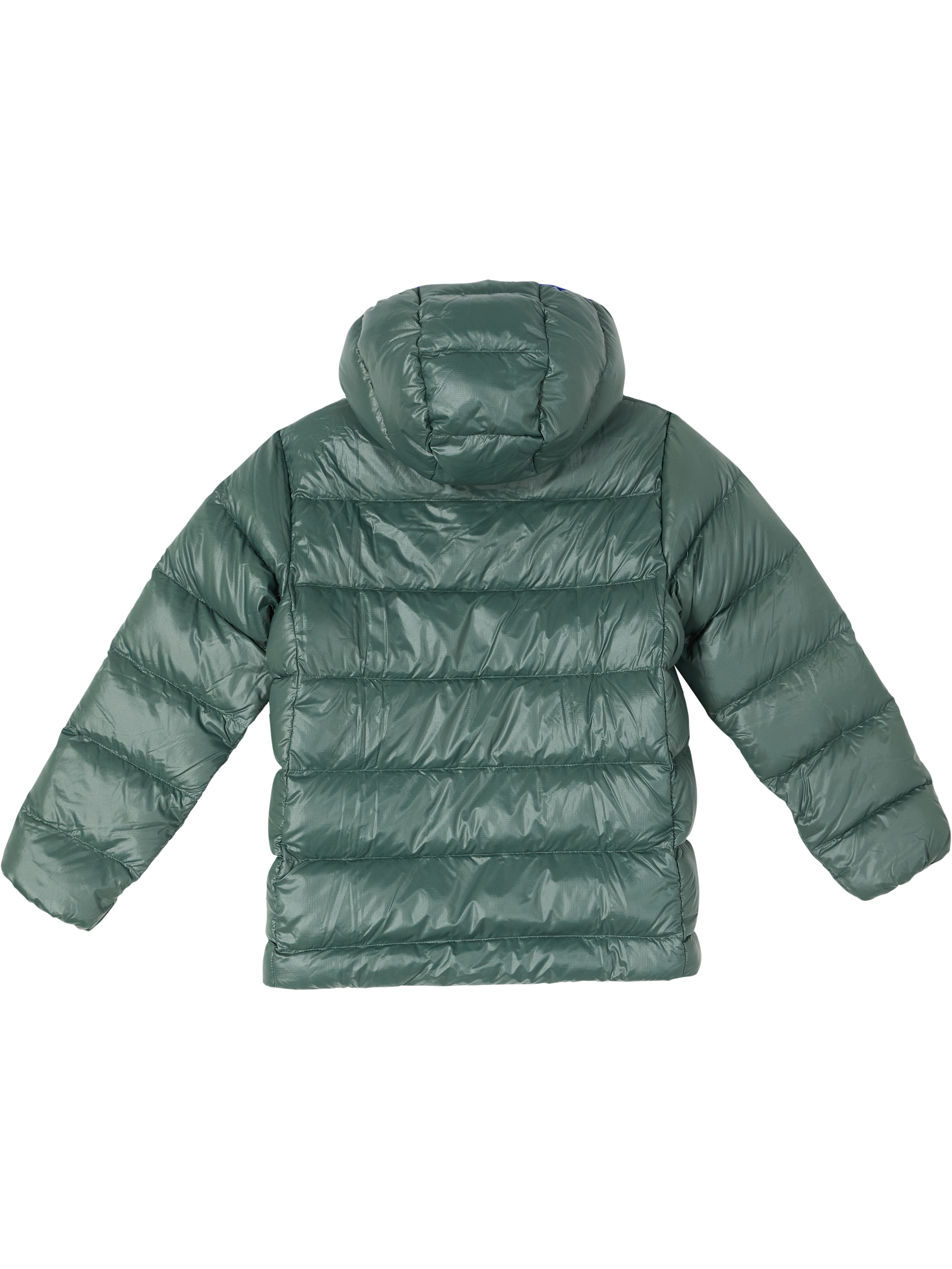 Patagonia Daunenjacke 'Hi Loft Down' Grün/Blau – UNGER.DE
