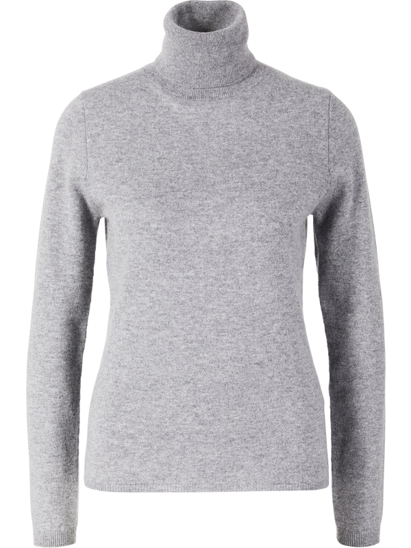 Cashmere-Pullover mit Rollkragen Grau