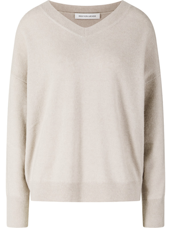 Cashmere-Seidenpullover 'Naelda' Kitt