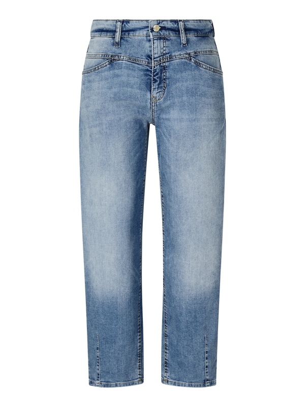 Cropped Jeans 'Elin' Mittelblau
