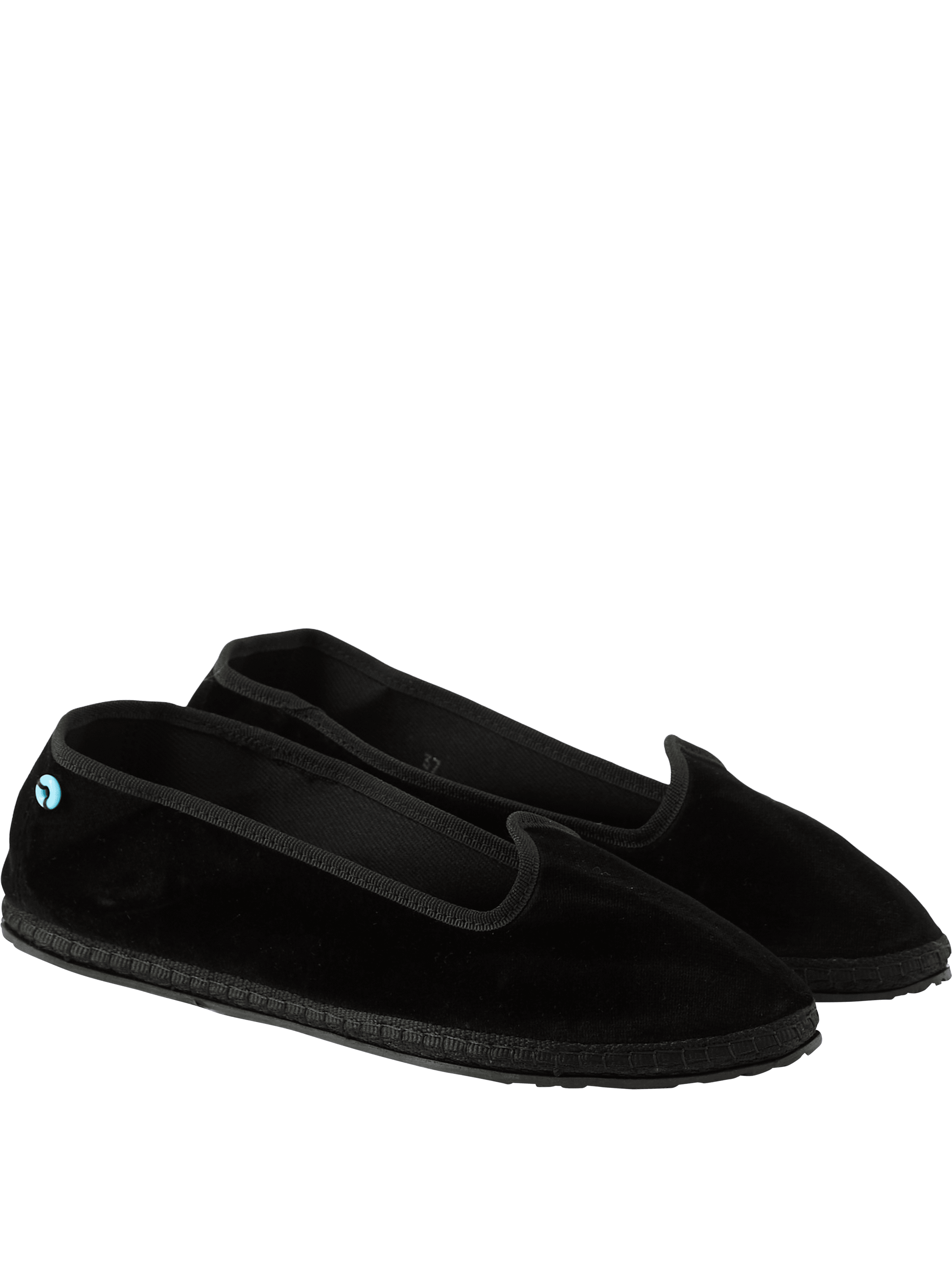Piedàterre Venezia Slipper 'Brosky' Nero Tabarro, Rückansicht – UNGER.DE