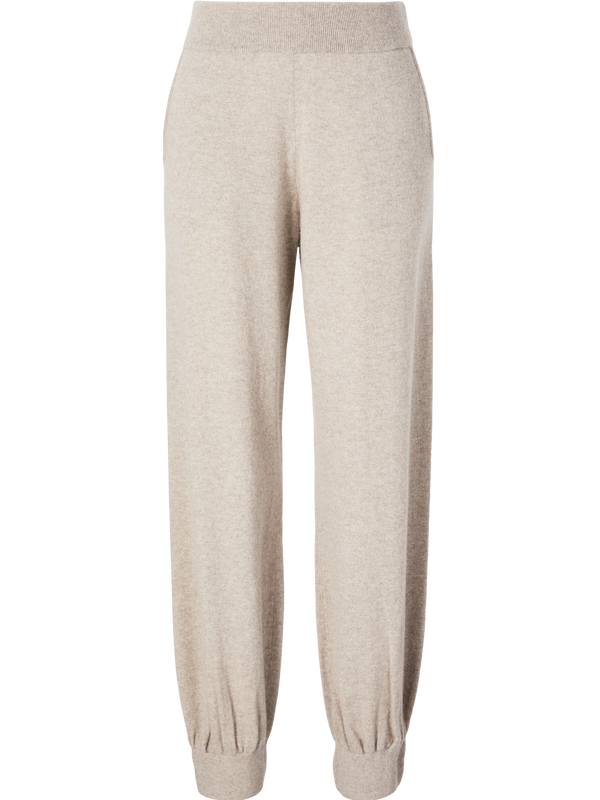 Cashmere-Hose mit Ballonbein Hazel Melange