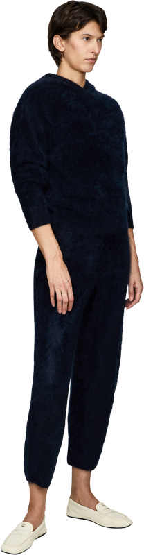 Cashmere-Hose 'Darbie Brushed' Navy