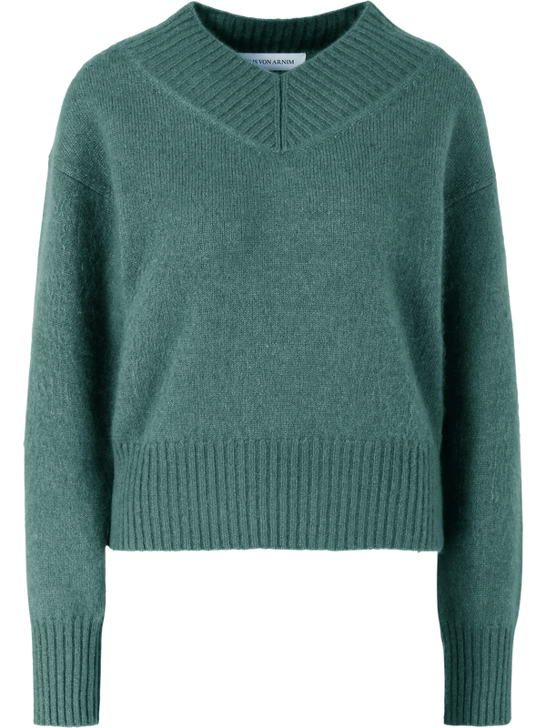 'Kendra' Farn cashmere and silk jumper