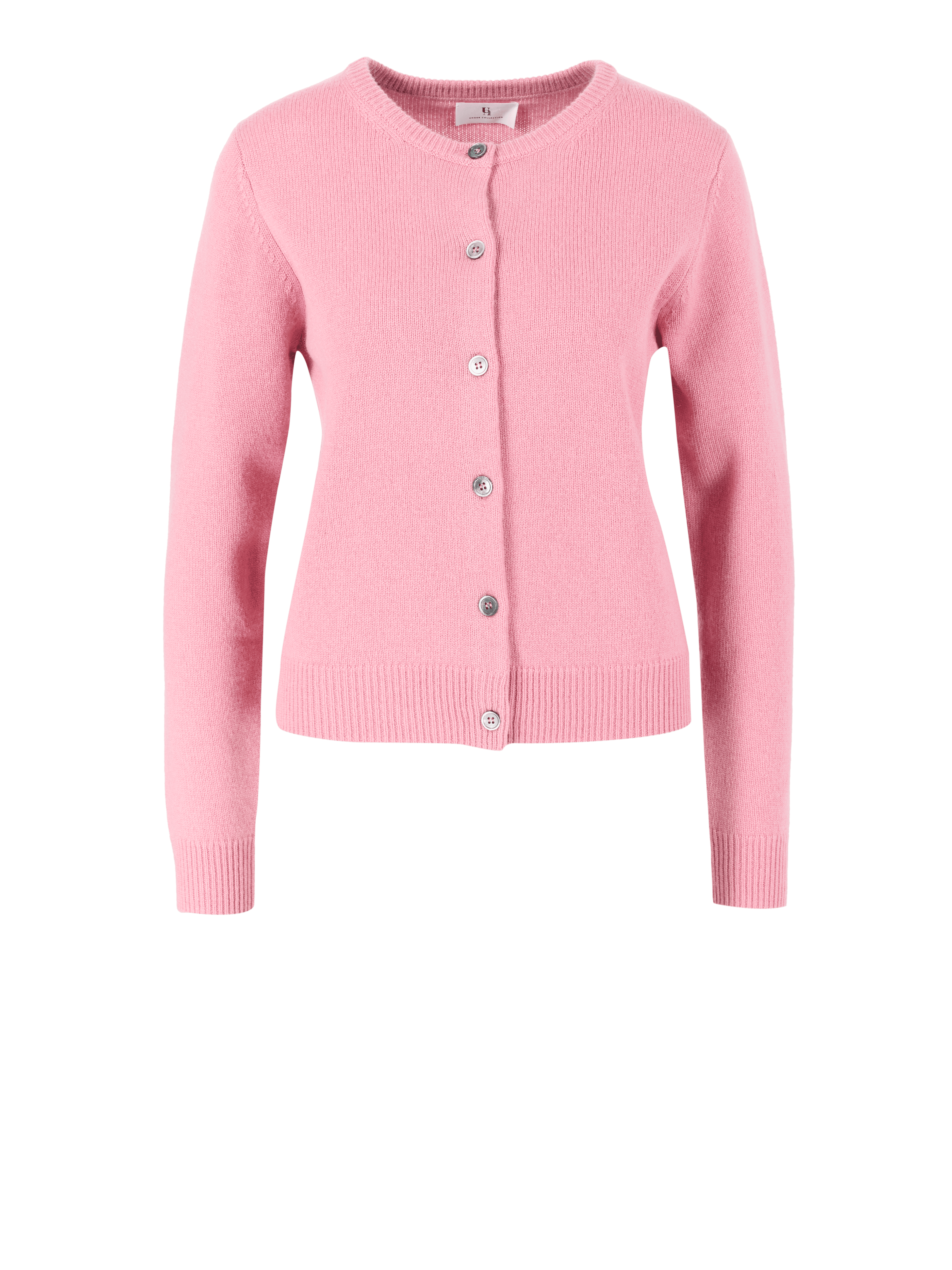 Cashmere-Strickjacke Rosa