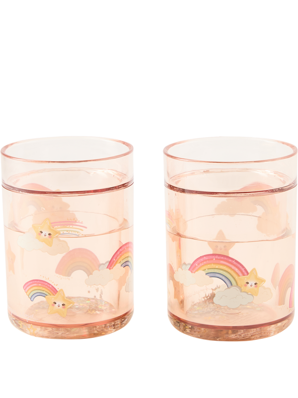 2-er Pack Glitzerbecher Multi