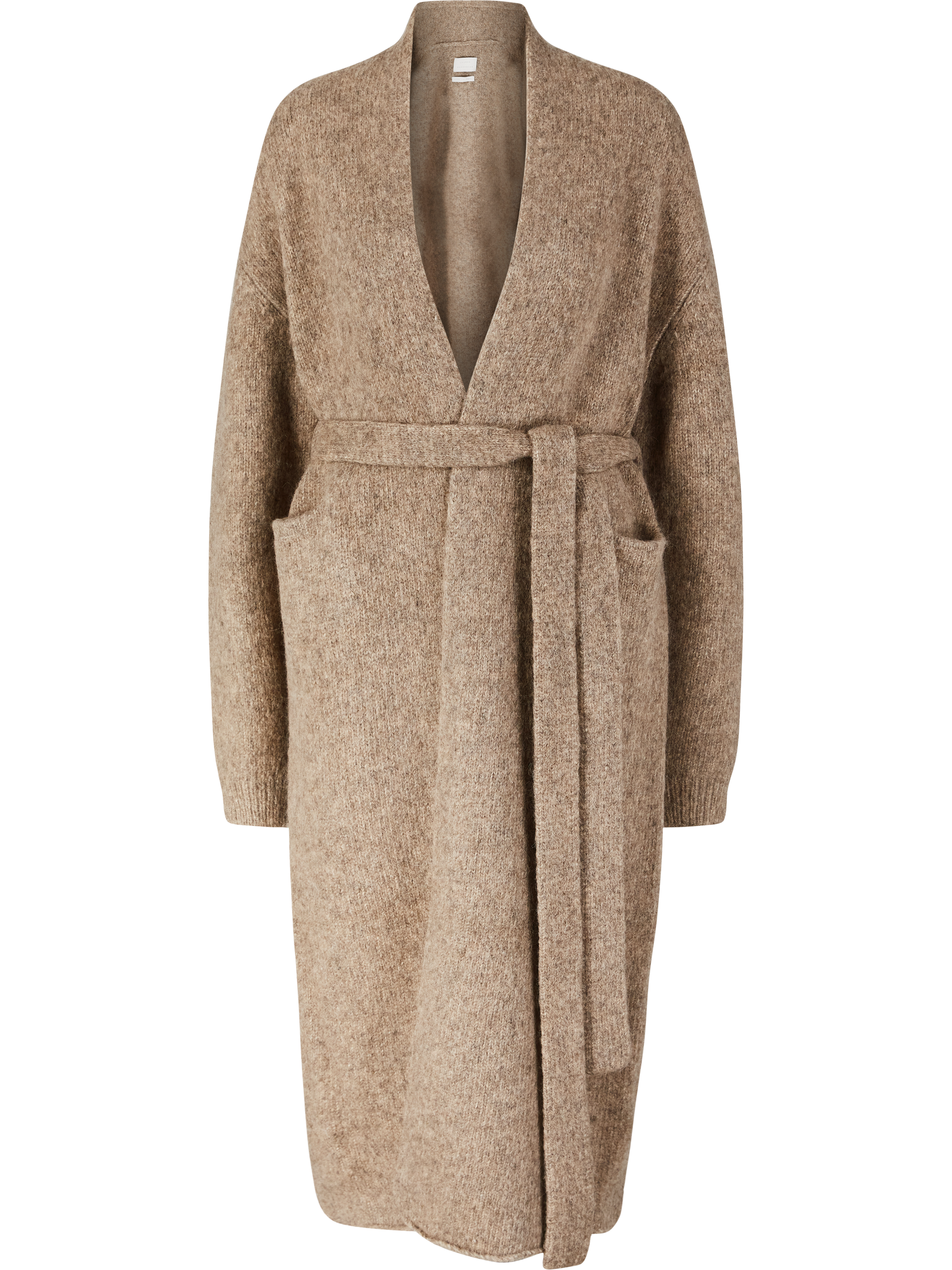 Lauren Manoogian Alpaka-Woll-Strickmantel 'Loft' Beige, Produktansicht – UNGER.DE