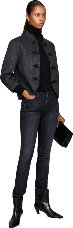 Slim-fit jeans 'The Mid Rise Dazzler Skimp' black