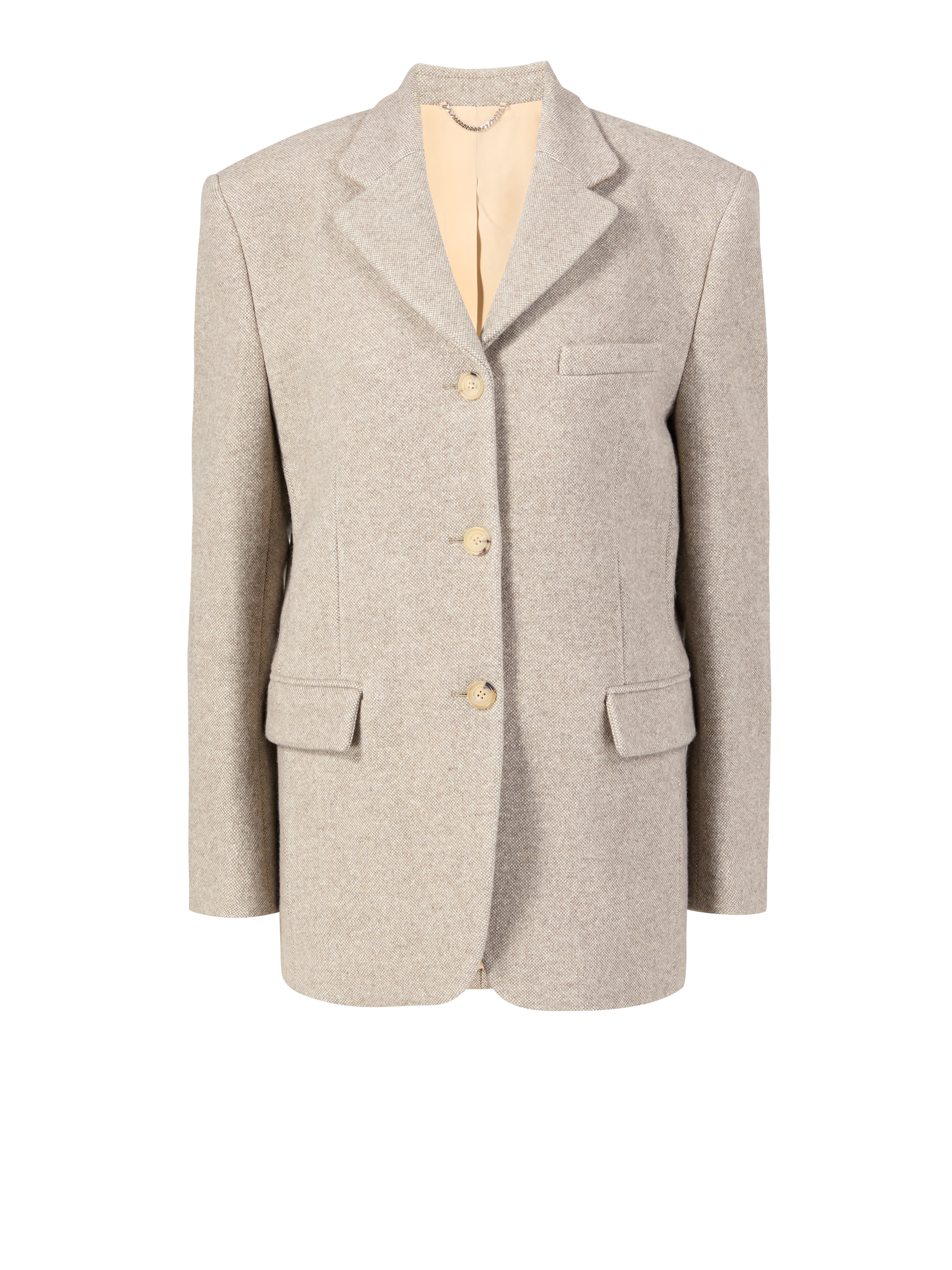 Oversized Wollblazer Beige 