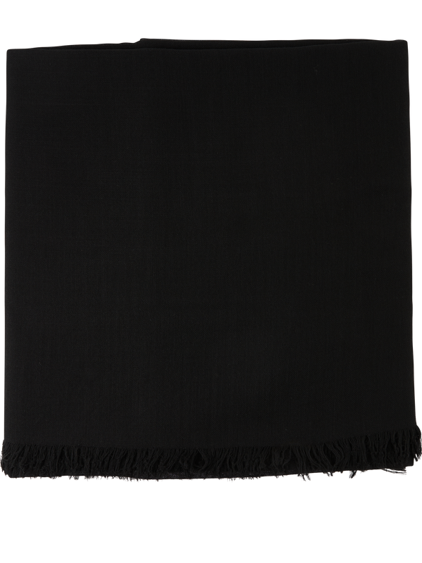 Black woollen scarf