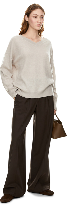 Cashmere-Seidenpullover 'Naelda' Kitt